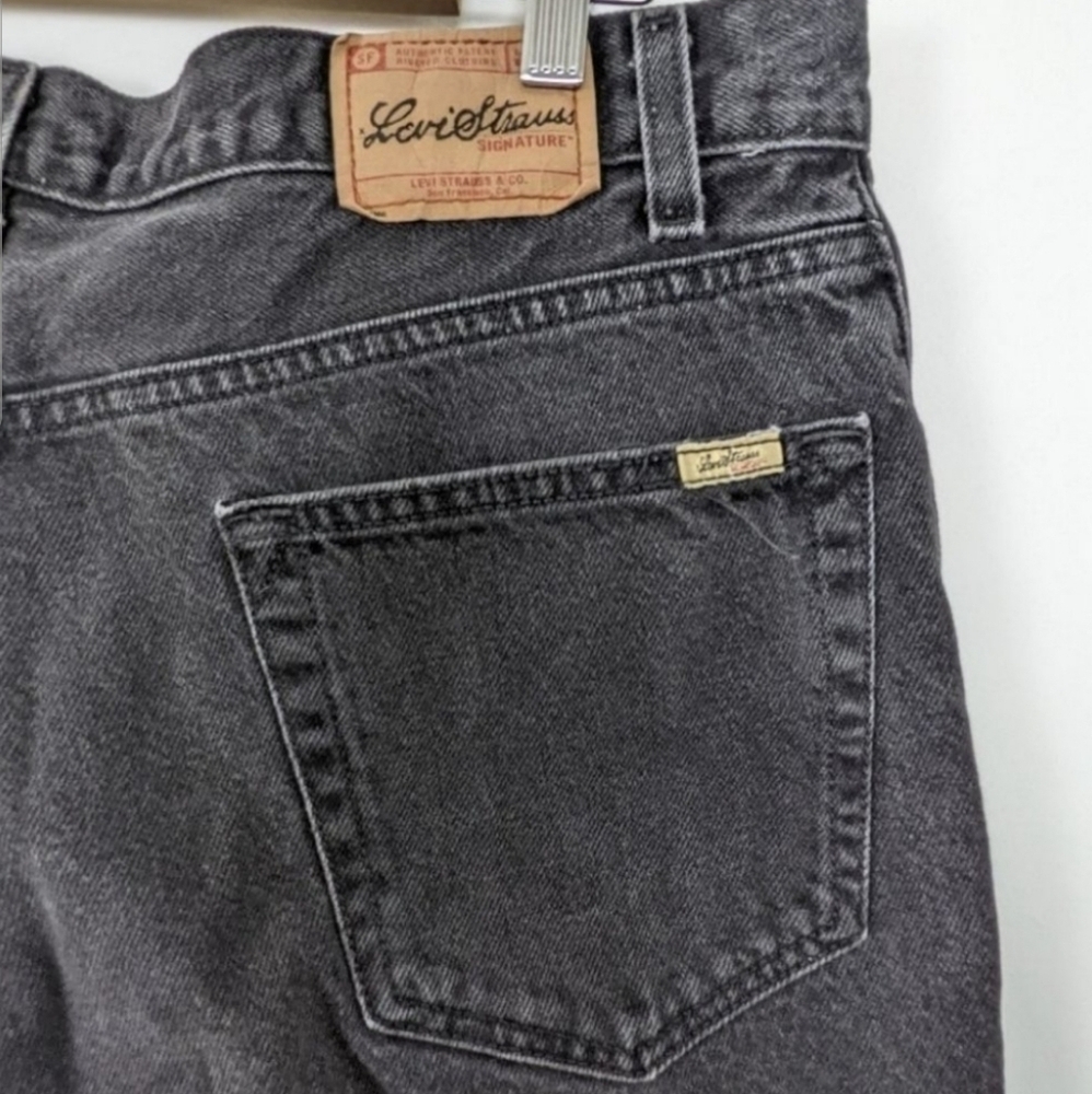 Levi's Strauss Men's Dark Wash Relaxed Fit Cotton Jeans sz 36 - Picture 3 of 8